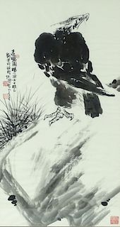 20th Century Chinese Watercolor On Paper
