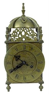 Possibly French or italian Brass Crown Clock