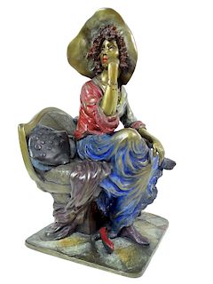 isaac maimon , Dated And Numbered Bronze Sculpture