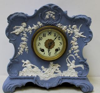 WEDGWOOD. Mantel Clock With New Haven Movement