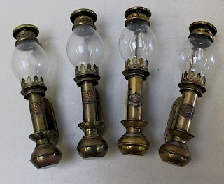 4 Brass Liverpool Ships Lanterns.