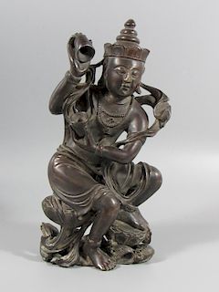 Bronze Figure of a Bodhisattva.