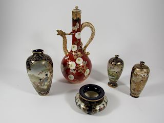 Grouping of Japanese Porcelain to Incl. Kinkozan.