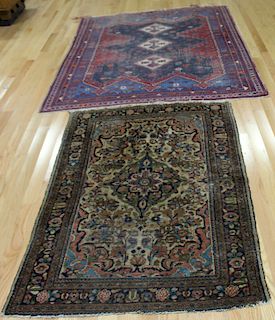 2 Antique and Finely Hand Woven Area Rugs As/Is
