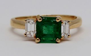 JEWELRY. GIA No. 1206224899 Emerald and Diamond