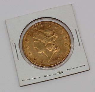 GOLD. 1885-S US Liberty $20 Gold Coin.
