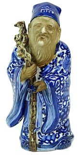 Chinese Blue And White Porcelain Immortal
