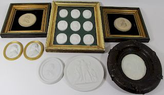 Grouping Of Plaster Plaques.