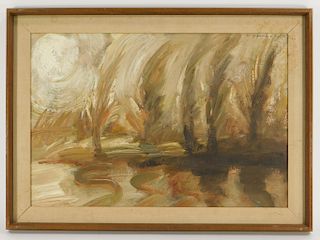 Lawrence Kupferman Abstract Landscape Painting