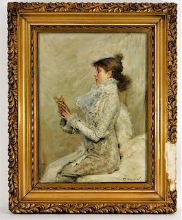 Paul Musin Portrait Painting of Sarah Bernhardt