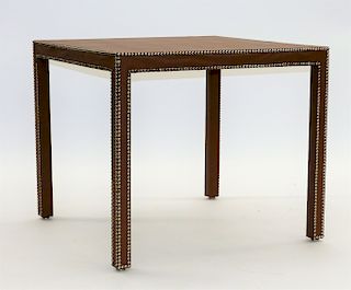 FINE Italian Leather High Style Studded Table