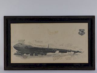 Boeing B-52 7th Bombardment Wing Signed Print
