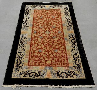 Chinese Art Deco Wool Carpet Rug