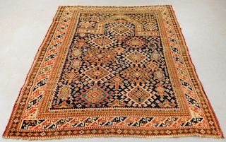 Antique Persian Middle Eastern Shirvan Prayer Rug