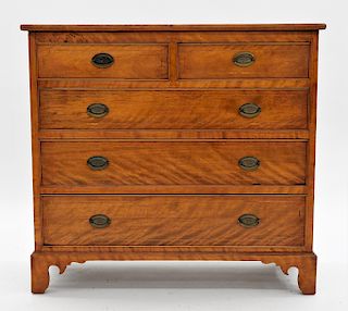 American Mahogany Chippendale Style Chest Drawers