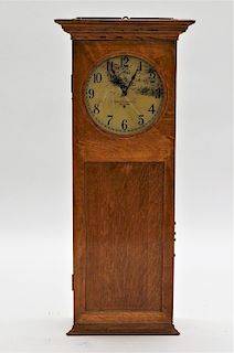 Warren Telechron Oak Regulator Time Clock