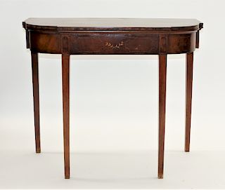 American Federal Mahogany Card Console Table