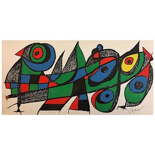 JOAN MIRÓ, Japan, from "Miró escultor" portafolio, 1975. 