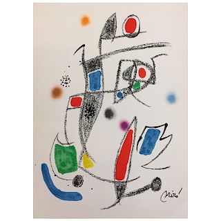 JOAN MIRÓ, N°X from "Maravillas con variaciones acrósticas en el jardín de Miró" portafolio, 1975. 