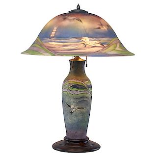 PAIRPOINT Seagull nautical lamp