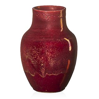 HUGH ROBERTSON; CKAW Oxblood vase