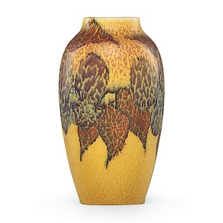 W. HENTSCHEL; ROOKWOOD Double Vellum vase
