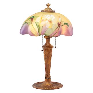 PAIRPOINT Table lamp with irises