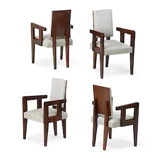ANDRE SORNAY Four armchairs