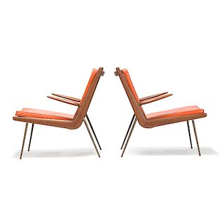 PETER HVIDT; NIELSEN Boomerang lounge chairs