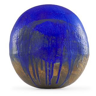 TOSHIKO TAKAEZU Fine, large cobalt sphere