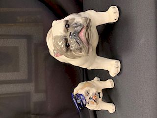 * Two Crown Devon Bulldogs Width of wider 11 1/2 inches.