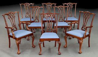 (8) Reproduction early American dining chairs
