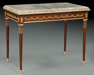 Excellent Louis XVI style mahogany center table
