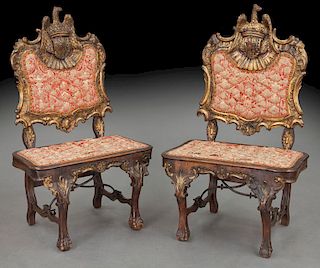 Pr. 19th C. Baltic side chairs,
