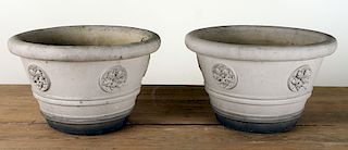 PAIR SIGNED GALLOWAY TERRACOTTA PLANTERS 1930