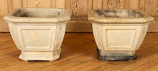 PAIR SIGNED GALLOWAY TERRACOTTA URNS