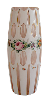 Bohemian Glass Vase 
