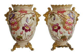 Royal Bonn Art Nouveau Porcelain Vases 