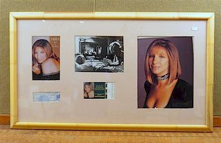 Autograph Barbra Streisand 3  Photograph  Ticket Concert Signed 