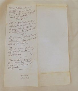 Mae West  Hand Written Notes Letter Autograph