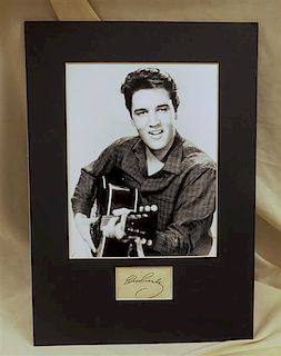 Autographed Elvis Presley Photograph