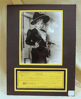 Mae West Photograph Autograph