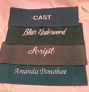 Hollywood Film Director Chairback Lot of 4 LA Law