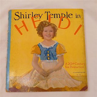 Heidi Shirley Temple 1937 Book Edition 