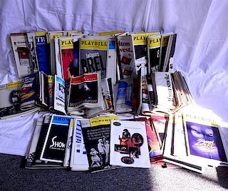 Vintage Playbill Lot of 100 1960s-1990s. 