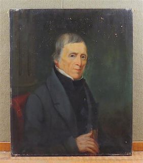 19th century Oil on Canvas Portrait of An Old Gentleman