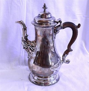 Antique English London 1770s Sterling Tea Pot 