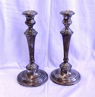 Gorham Weighted Sterling Candle Stick Set 