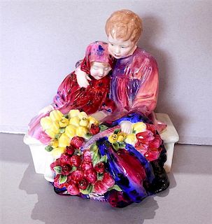 Royal Doulton Flower Sellers Children Porcelain Figurine HN1342