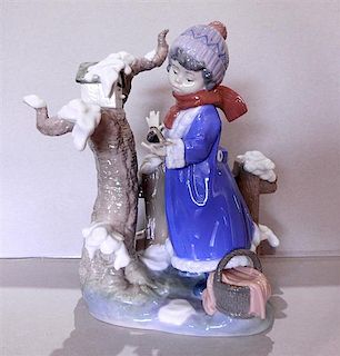 LLardo Winter Frost Four Season Collection Porcelain Figurine 5287